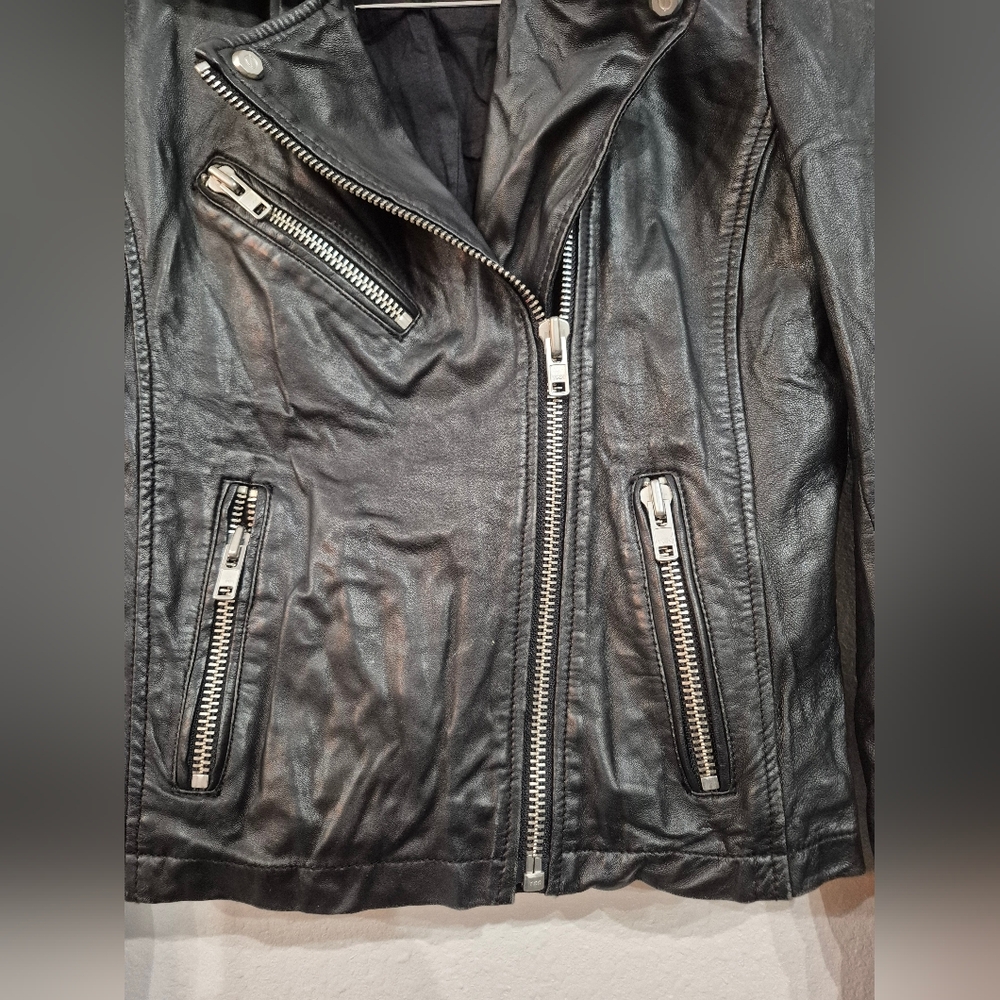 Doma Leather Moto Jacket - Women's Size Small In Excellent Condition - Picture 5 of 9